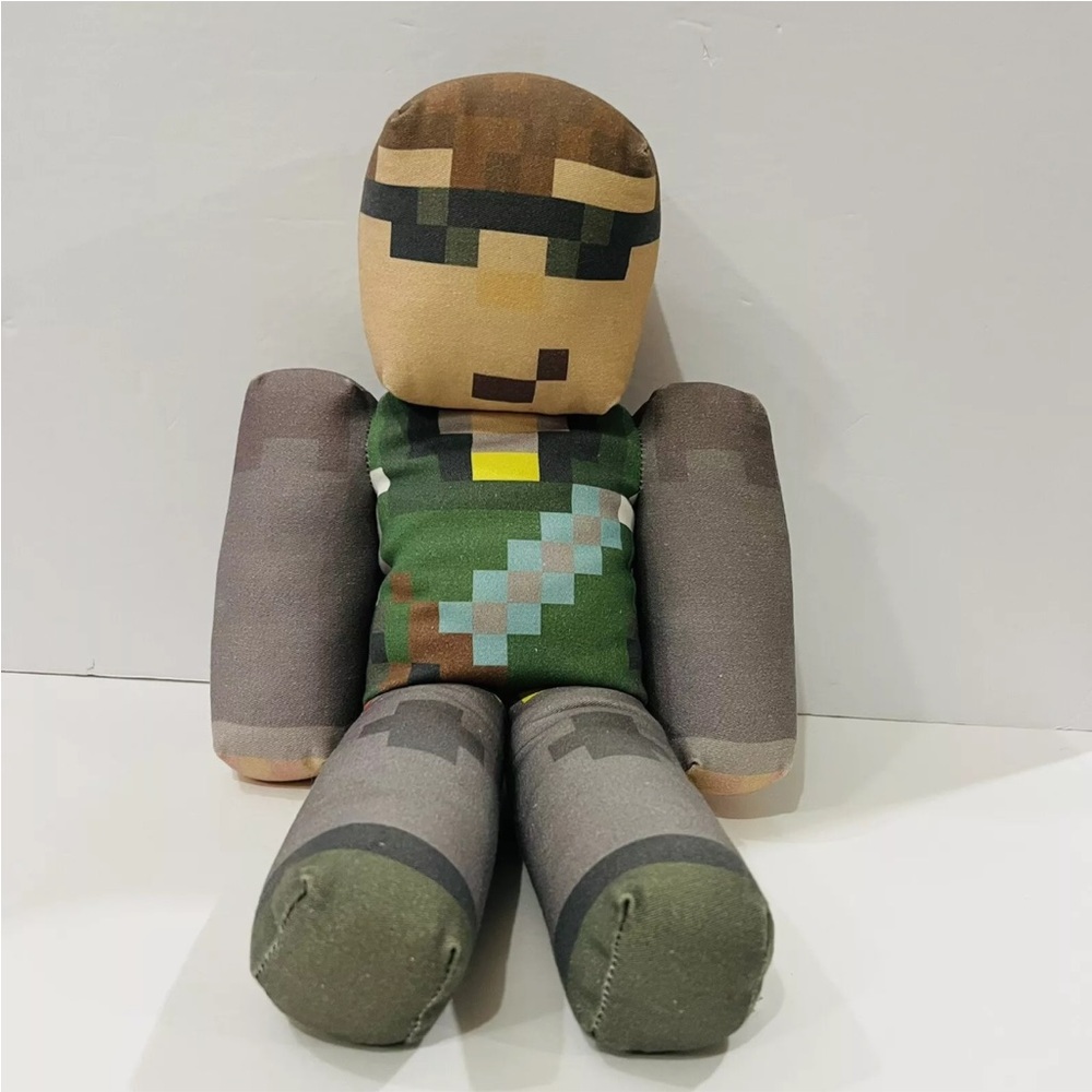 Minecraft Plush 17” Stuffed Toy Doll Made USA Happy Toy Machine Rare